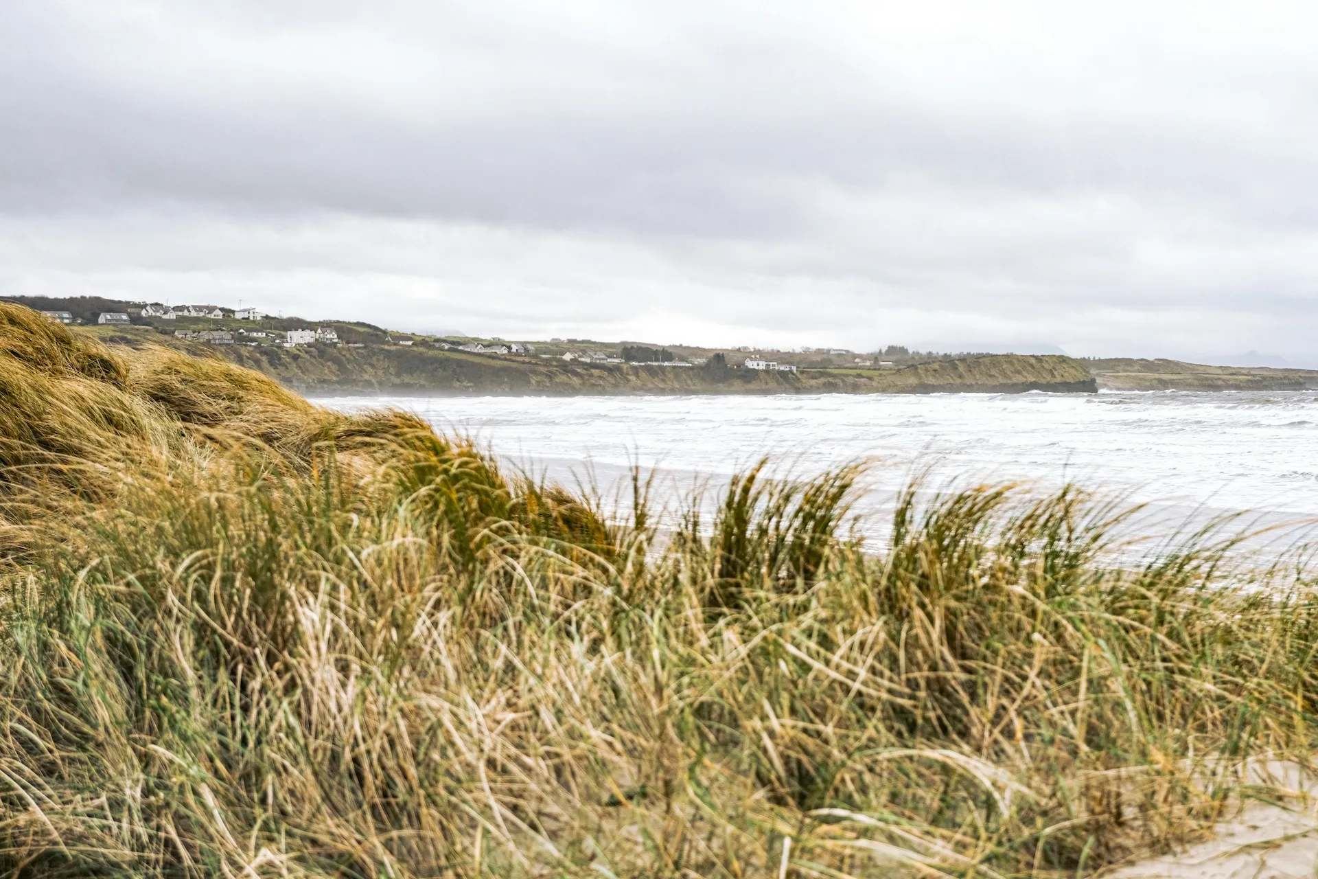 Golf course in Donegal with views over the bay